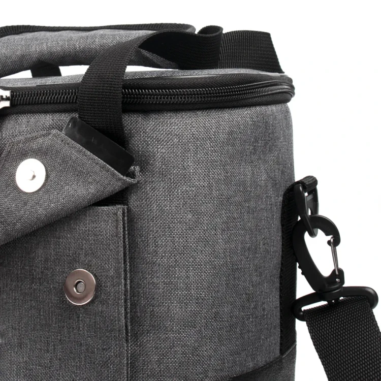 Сумка изотермическая СЛЕДОПЫТ Gray Line Pro, 13 литров, серый меланж