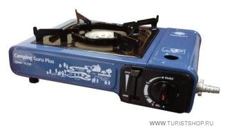 Туристическая газовая плита CAMPING Guru Plus с переходником