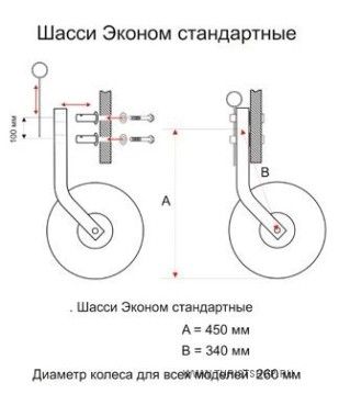 Транцевые колеса, съёмные стандартные