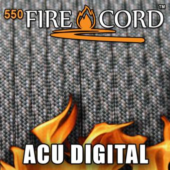 Live Fire Gear 550 FireCord ACU Digital Camo 7.5/30.5 м