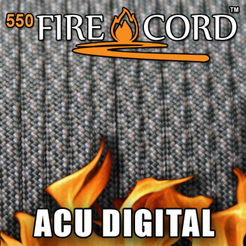 Live Fire Gear 550 FireCord ACU Digital Camo 7.5/30.5 м