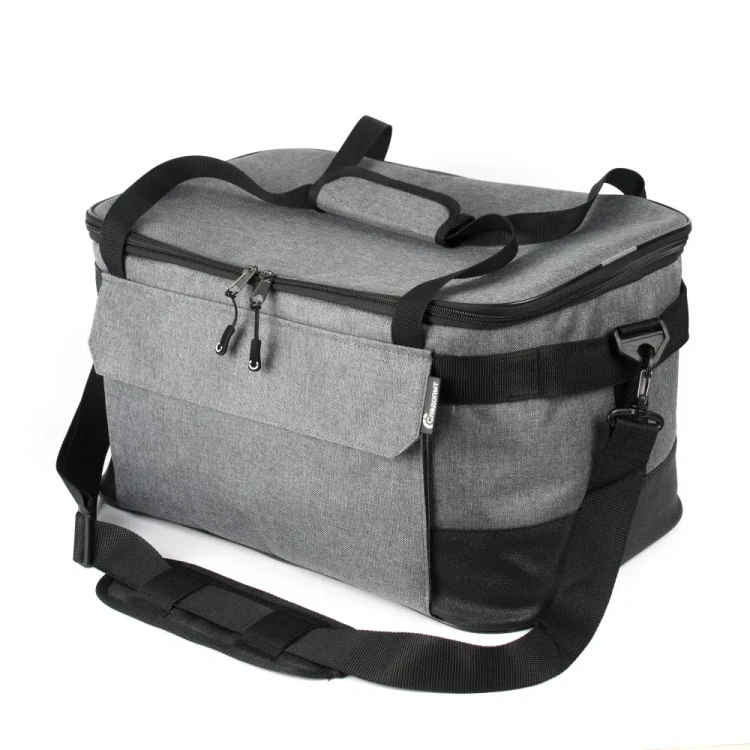 Сумка изотермическая СЛЕДОПЫТ Gray Line Pro, 34 литра, серый меланж