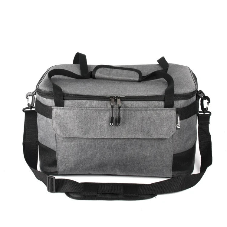 Сумка изотермическая СЛЕДОПЫТ Gray Line Pro, 34 литра, серый меланж