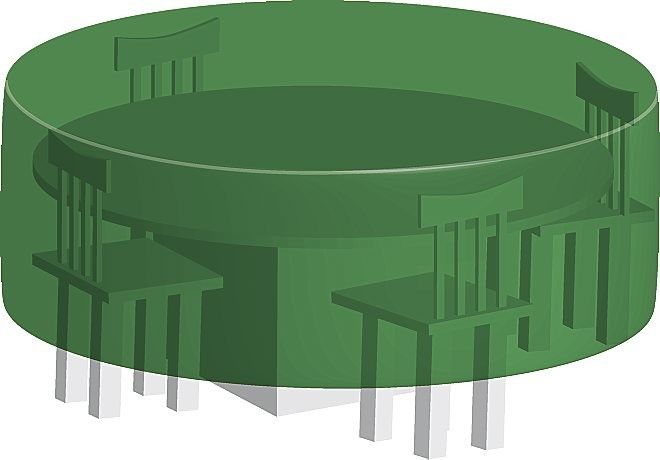  Тент для стола круглый