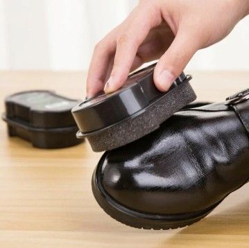 Губка для обуви Блеск, цвет: бесцветный, черный