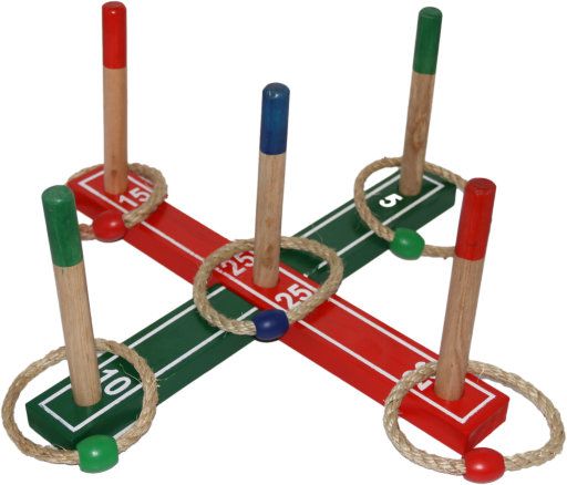 Кольцеброс, набрось кольцо, игровой набор из дерева