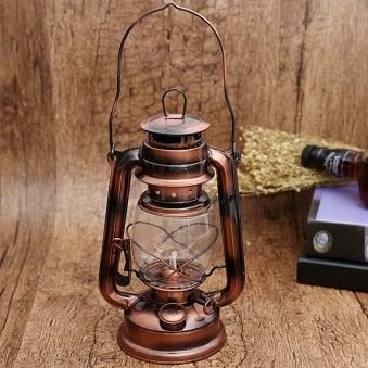 Керосиновая лампа, высота 24 см, диаметр 11 см