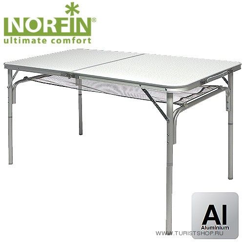 Стол складной Norfin GAULA-L алюминиевый 120x60 см