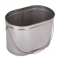 Котелок овальный из нержавеющей стали 4, 6, 10 литров без крышки