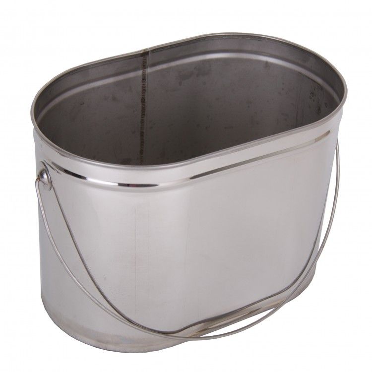 Котелок овальный из нержавеющей стали 4, 6, 10 литров без крышки