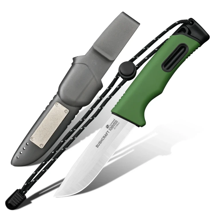 Нож туристический HX OUTDOORS SURVIVAL с точилкой и огнивом