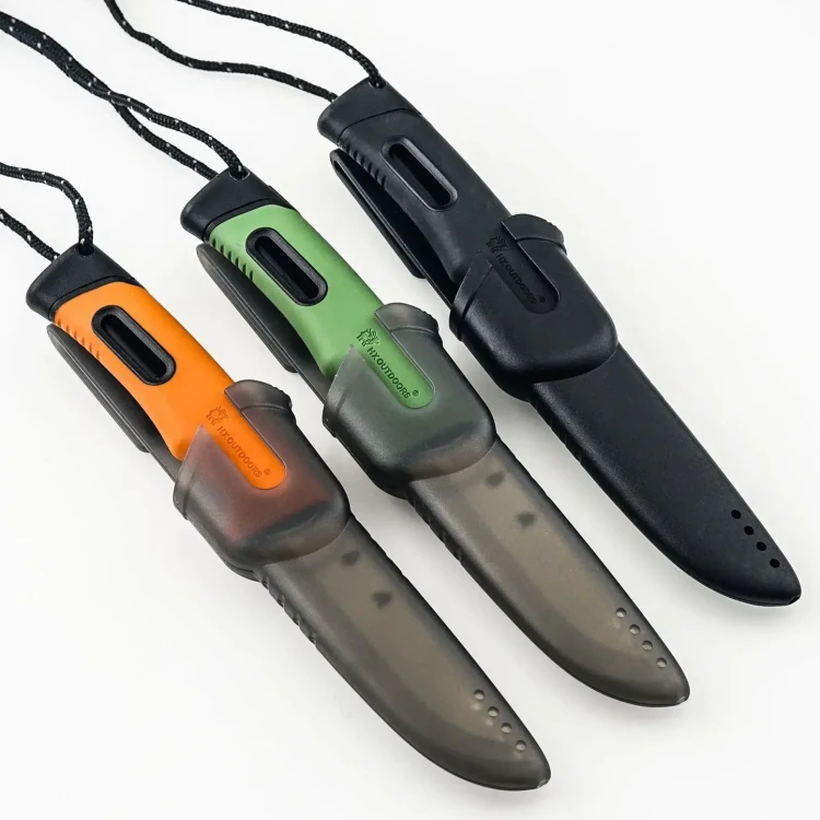 Нож туристический HX OUTDOORS SURVIVAL с точилкой и огнивом