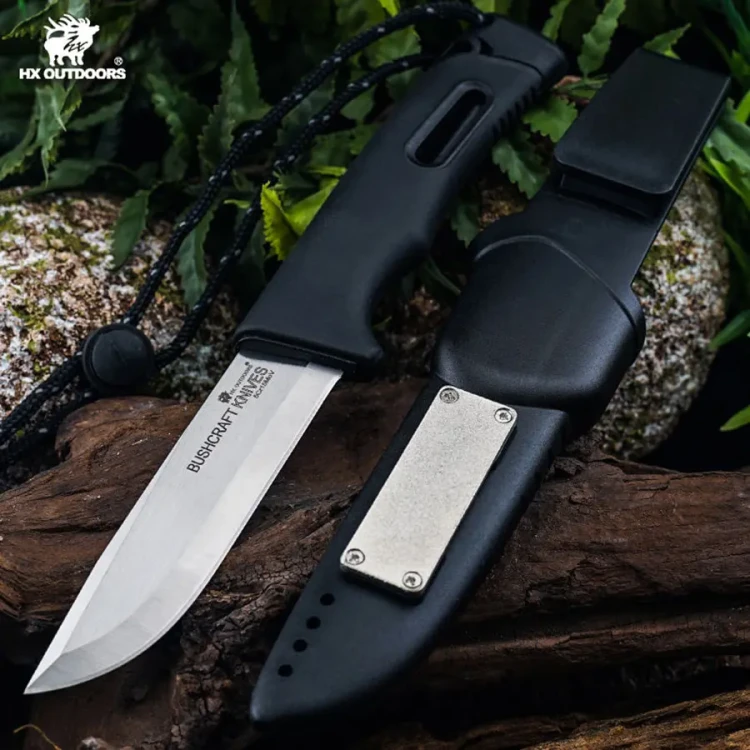 Нож туристический HX OUTDOORS SURVIVAL с точилкой и огнивом