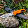 Нож туристический HX OUTDOORS SURVIVAL с точилкой и огнивом